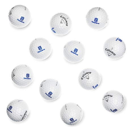 Lot de 12 balles de Golf avec logo HUSQVARNA CALLAWAY WARBIRD 101691989