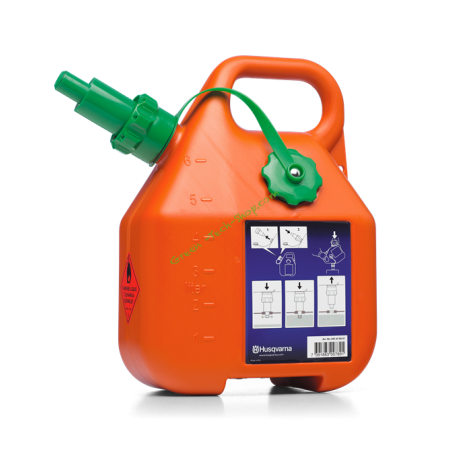 Bidon d'essence avec bec verseur anti-refoulement 6 litres HUSQVARNA 505698001