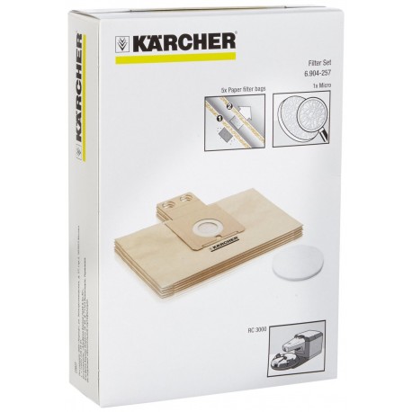 Kit 5 sacs filtrants papier + 1 micro filtre pour la station de charge