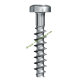 Lot de 5 vis ROBOMOW SCR5009B